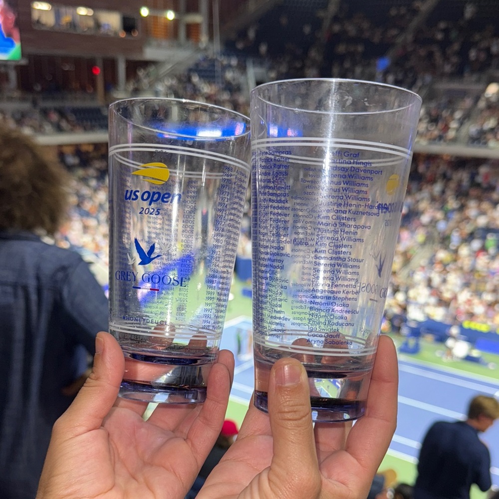 US Open 2025 Grey Goose Honey Duece Cups Set of 2!